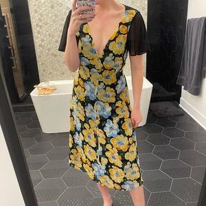 NWT Club Monaco Floral Midi Dress